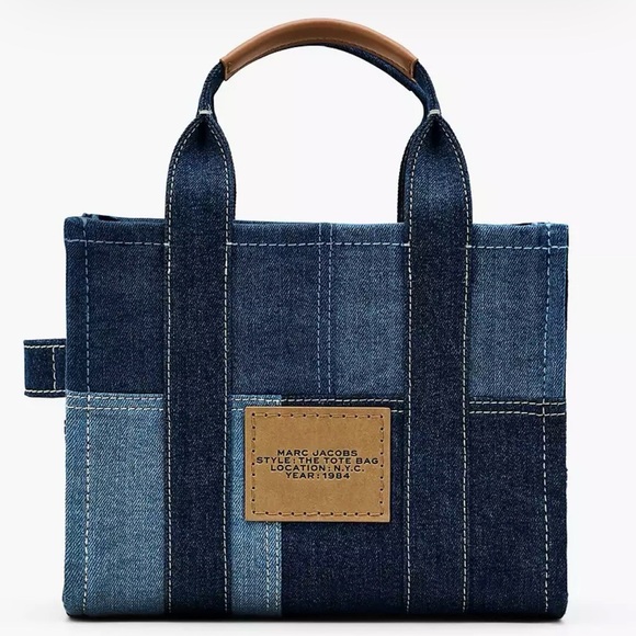 Marc Jacobs Small Tote Bag in Denim Multi, New - Picture 2 of 16